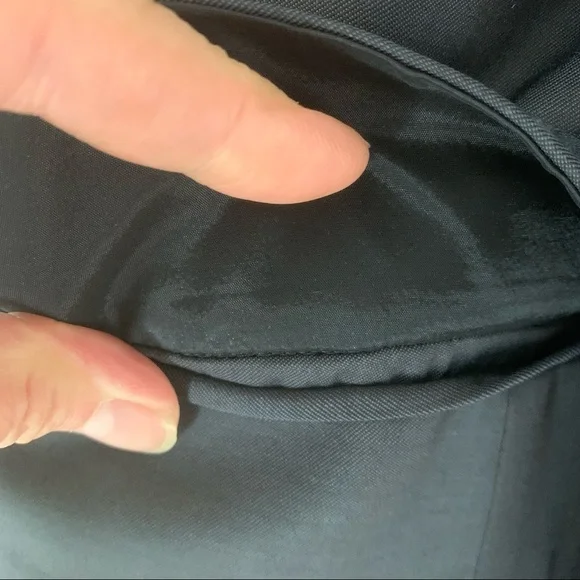 MARLOWE Made in Italy Wool Tailored Belted Blazer Blue Career Professional 42/8 - Picture 13 of 16